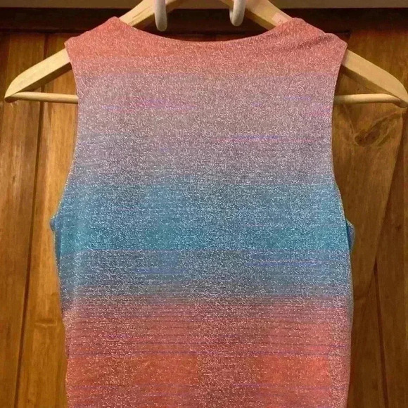 Le Superbe Barccara Tank Dress-Metallic Surf Stripe-Small NWT - Picture 6 of 11